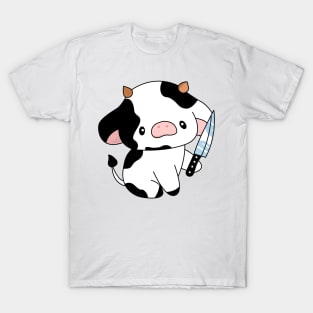 Cow with knife! T-Shirt